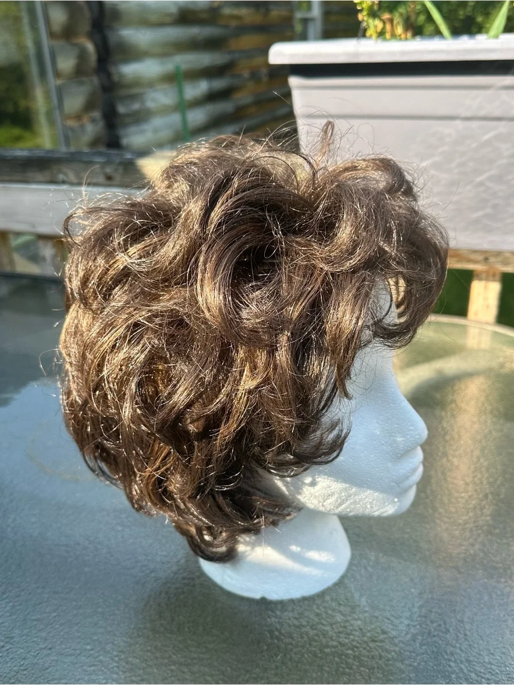 Short Curly Women’s Wig in Chestnut Brown by